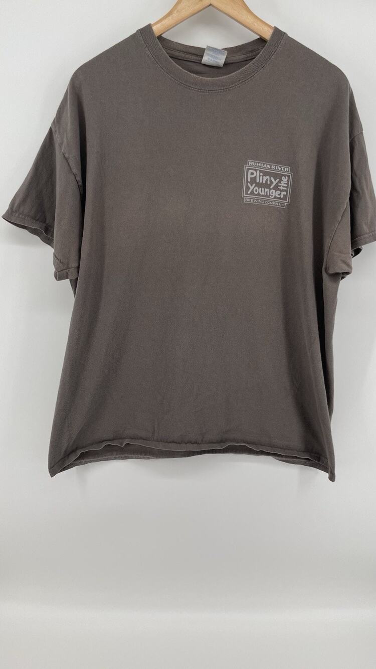 Pliny The Younger Russian River Brewing Shirt Mens XL Brown Beer Tee 2013